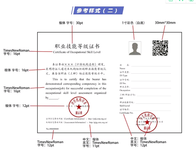 2021年人社部頒發健康管理師證書樣本！參考樣式（二）